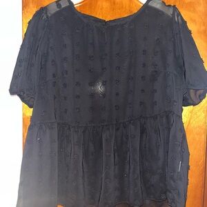 Elegant Black Women's Top